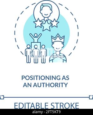 Positioning as authority concept icon Stock Vector Image & Art - Alamy