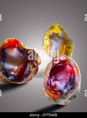 agate mineral specimen stone rock geology gem crystal Stock Photo