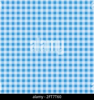 a blue color square gingham pattern background Stock Vector