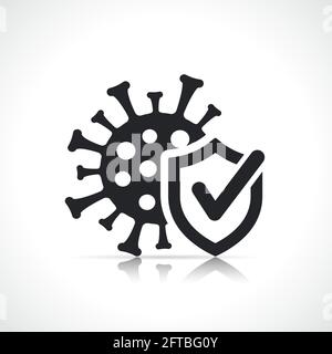 disinfected or anti virus icon isolated design Stock Vector