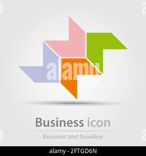 Originally created business icon for creative design tasks Stock Vector