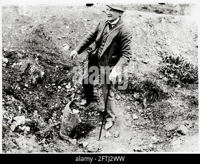 World War One, WWI, Western Front - David Lloyd George on the field Stock Photo