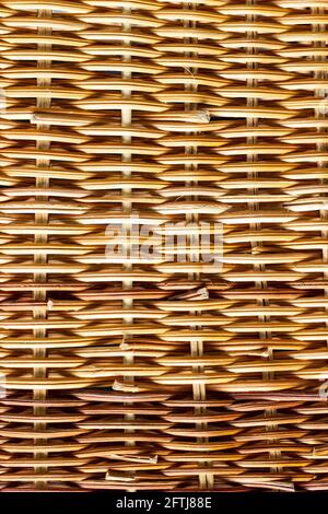 Rattan textured background; full frame Stock Photo