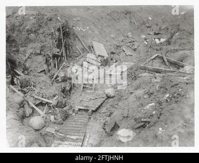 Destroyed battlefield, 1915 Stock Photo - Alamy