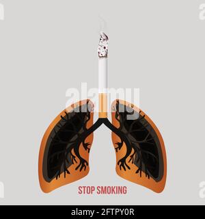 Concept of No smoking. - Vector Stock Vector