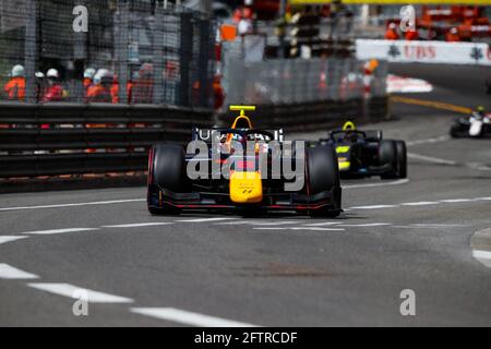 08 Vips Juri (est), Hitech Grand Prix, Dallara F2, action during 2021 FIA Formula 2 championship in Monaco from May 21 to 23 - Photo Florent Gooden / DPPI Stock Photo