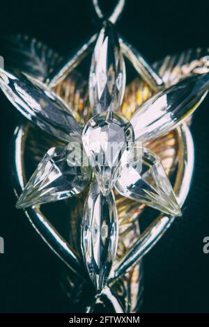 macro of Evenstar jewel of Lord of the rings Stock Photo
