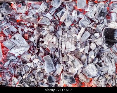 abstract background burning coals. texture Stock Photo
