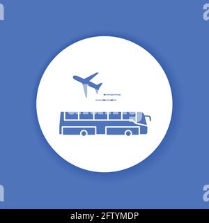 Passengers are sitting in the seats on the plane color glyph icon. Pictogram for web page, mobile app, promo. UI UX GUI design element. Stock Vector