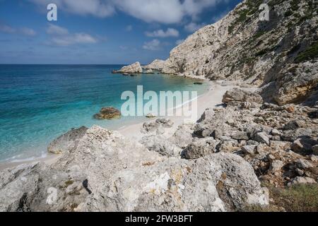 Petani Beach in Kefalonia, Ionian Islands, Greece Stock Photo