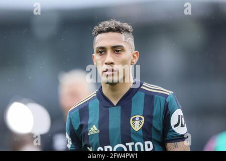 BURNLEY, UK. MAY 15TH Raphinha of Leeds United during the Premier League match between Burnley and Leeds United at Turf Moor, Burnley on Saturday 15th May 2021. (Credit: Pat Scaasi | MI News) Credit: MI News & Sport /Alamy Live News Stock Photo