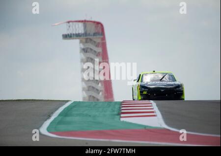 Austin, Texas, USA. 21st May, 2021. Austin Cindric (22) NASCAR Xfinity Series driver for Ford, Team Penske in action practice run at Circuit Of The Americas in Austin, Texas. Mario Cantu/CSM/Alamy Live News Stock Photo
