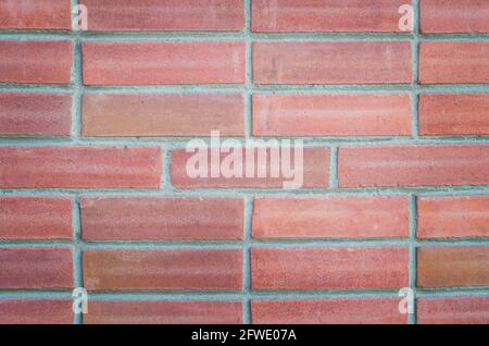 Red rustic brick wall - high quality texture. Background for your projects and creative work. Stock Photo