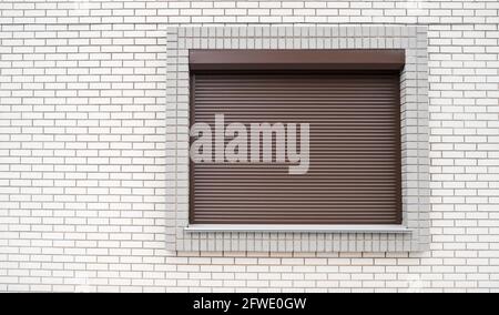 Abstract brown background. Modern and trendy abstract background. Geometric texture for your design, color used: brown. Stock Photo