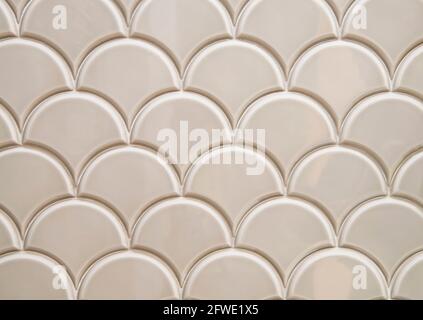 Light gray Neutral fillable pattern of fish scale. Stock Photo