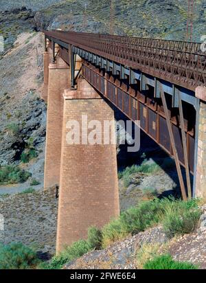 PUENTE-VIADUCTO DEL GERGAL-S XIX-PILAS DE SOPORTE. Location: EXTERIOR. PROVINCIA. Almería. SPAIN. Stock Photo