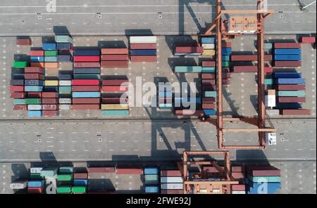 Taiyuan. 11th Sep, 2019. Aerial photo taken on Sept. 11, 2019 shows a view of Longtougang Port in Nanchang City, east China's Jiangxi Province. Credit: Peng Zhaozhi/Xinhua/Alamy Live News Stock Photo