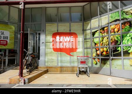 Rewe Supermarket in Charlottenburg, Berlin Stock Photo