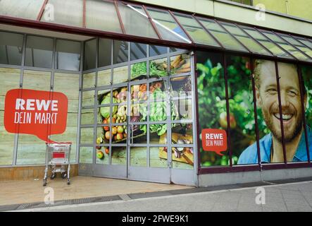 Rewe Supermarket in Charlottenburg, Berlin Stock Photo