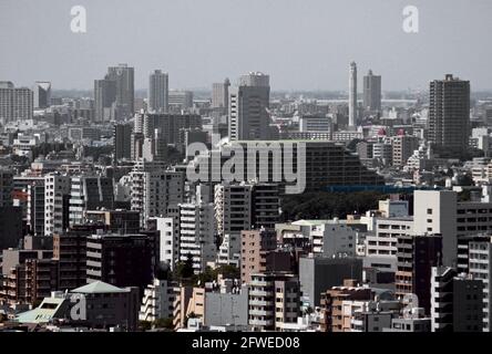 View of residential area in Tokyo Stock Photo