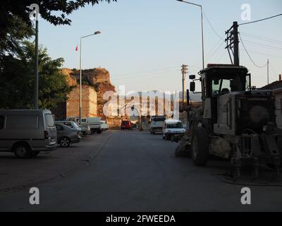 City Inner Road and The Gates of Ancient Nicaea City Wall in period of Greek, Rome and Byzantium Stock Photo