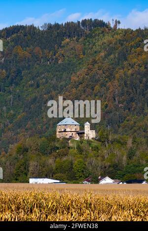 Haimburg castle in Carinthia region, Austria Stock Photo