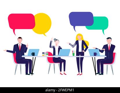Business people chatting Stock Vector