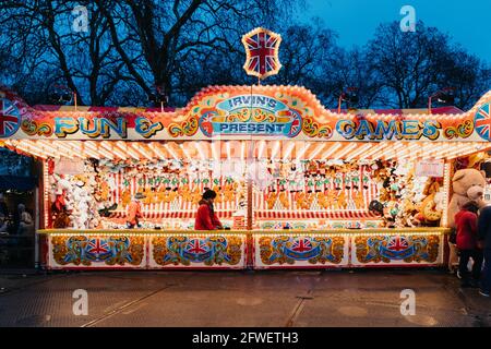 Winter Wonderland - Toy Stalls Stock Photo