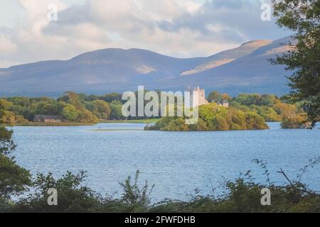 Sunset at Lough Leane in Killarney National Park in Ireland Stock Photo ...