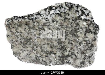 granite from Hauzenberg, Germany isolated on white background Stock Photo