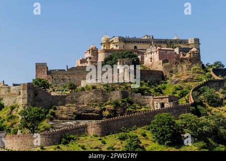 Kumbalgarh Fort Rajasthan, Near Udaipur Stock Photo
