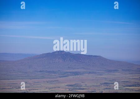 Mount Longonot National Park Stratovolcano Southeast Lake Naivasha Great Rift Valley Kenya Africa Stock Photo