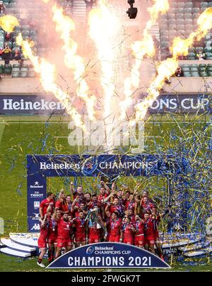 London, England, 22nd May 2021, Rugby Union, Heineken Champions Cup Final, La Rochelle v Toulouse, Twickenham, 2021, 22/05/2021   Credit:Paul Harding/Alamy Live News Stock Photo