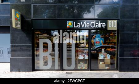 Exterior view of a La Vie Claire store, a French retail company specializing in the sale of organic products Stock Photo