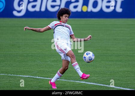Cotia, Brazil. 22nd May, 2021. Yaya in the match between São Paulo X Napoli, valid for the 9th round of the Brazilian Series A1 Championship of 2021 Women, held at CT Marcelo Portugal Gouveia, of São Paulo Futebol Clube, in the city of Cotia, this Saturday afternoon (22). Credit: Van Campos/FotoArena/Alamy Live News Stock Photo