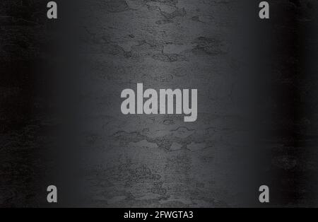 Luxury black metal gradient background with distressed metal plate texture. Vector illustration Stock Vector
