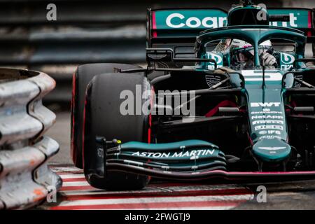 05 VETTEL Sebastian (ger), Aston Martin F1 AMR21, action during the 2021 Formula One World Championship, Grand Prix of Monaco from on May 20 to 23 in Monaco - Photo Florent Gooden / DPPI Stock Photo