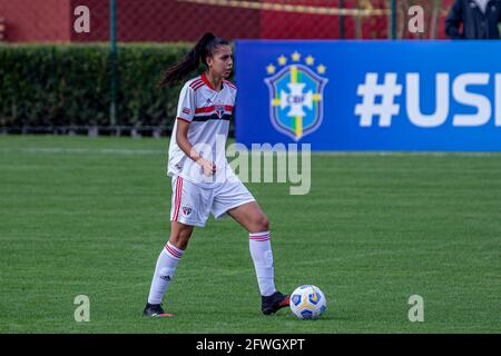 Cotia, Brazil. 22nd May, 2021. Lauren in the match between São Paulo X Napoli, valid for the 9th round of the Brazilian Series A1 Championship of 2021 Women, held at CT Marcelo Portugal Gouveia, of São Paulo Futebol Clube, in the city of Cotia, this Saturday afternoon (22). Credit: Van Campos/FotoArena/Alamy Live News Stock Photo