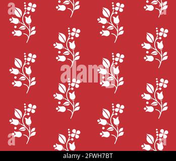 Hand drawn abstract ditsy flowers seamless pattern. Repeating floral .Flowers Pattern Seamless, background, ornament vector, hand drawn floral pattern Stock Vector