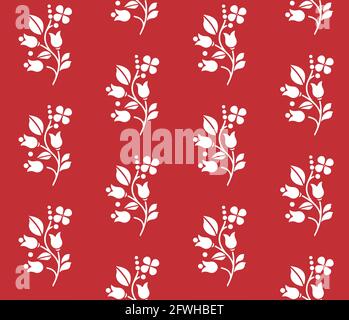 Hand drawn abstract ditsy flowers seamless pattern. Repeating floral .Flowers Pattern Seamless, background, ornament vector, hand drawn floral pattern Stock Vector