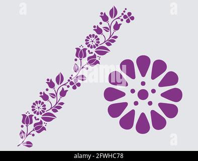 Hand drawn abstract ditsy flowers seamless pattern. Repeating floral .Flowers Pattern Seamless, background, ornament vector, hand drawn floral pattern Stock Vector