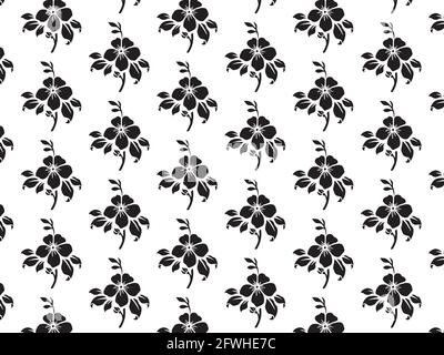 Hand drawn abstract ditsy flowers seamless pattern. Repeating floral .Flowers Pattern Seamless, background, ornament vector, hand drawn floral pattern Stock Vector