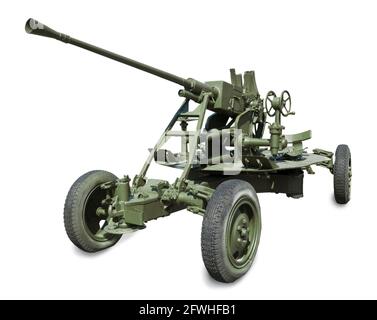 Soviet 37 mm automatic anti-aircraft gun 61-K, Created in 1939 Stock Photo