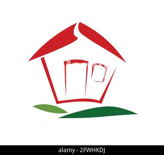 Home logo icon vector isolated on white background Stock Vector