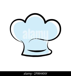 Chef hat logo vector isolated on white background Stock Vector