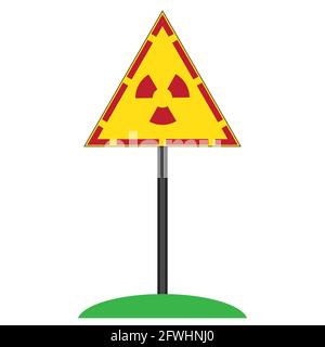 Ionizing Radiation Sign. Radioactive Contamination Symbol. Warning Danger Hazard Stock Vector
