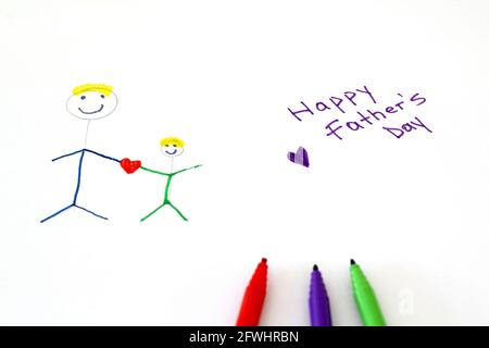 Fathers day drawing hi-res stock photography and images - Alamy