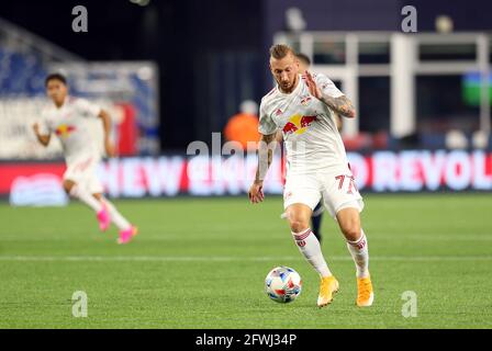 New York Red Bulls midfielder Sal Caccavale (25) celebrates his