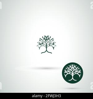 Wildly wild concept logo design Stock Vector