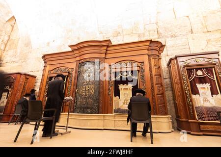 26-04-2021. jerusalem-israel. The library of the holy books inside the ...